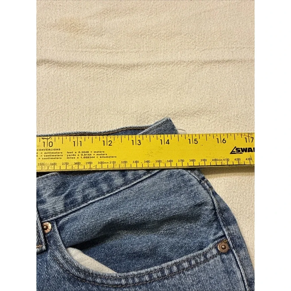 VTG Levis 550 Relaxed Fit Straight‎ Leg Jeans Medium Wash Raw Hem 31 X 36 Y2K